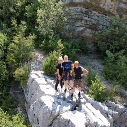 Via Ferrata cliff route with the ASPA
