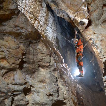 Via ferrata underground with l'Aspa