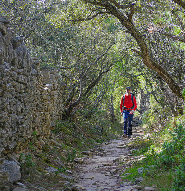 Hiking in Saumane