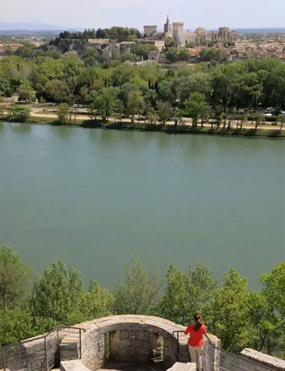 A lookout post on the Rhône